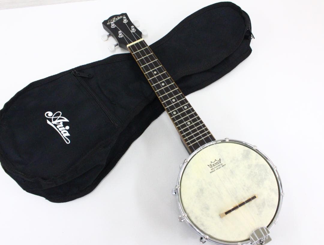 ▲Aria バンジョー レモ ヴェザーキング 弦楽器 民族楽器