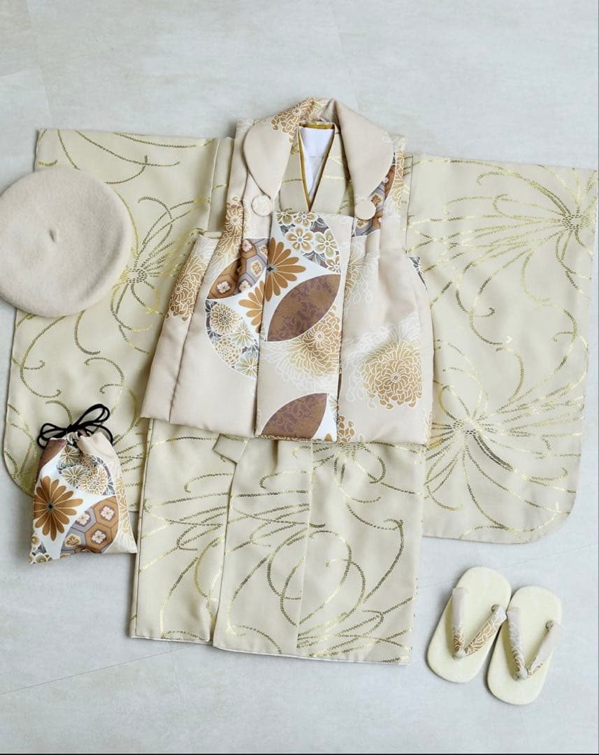 七五三　3歳　男の子　ひよこ商店 被布セット