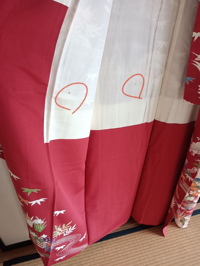 振袖フルセット　手描き総柄友禅　本物志向の方に　古典柄　作家　164/66.5