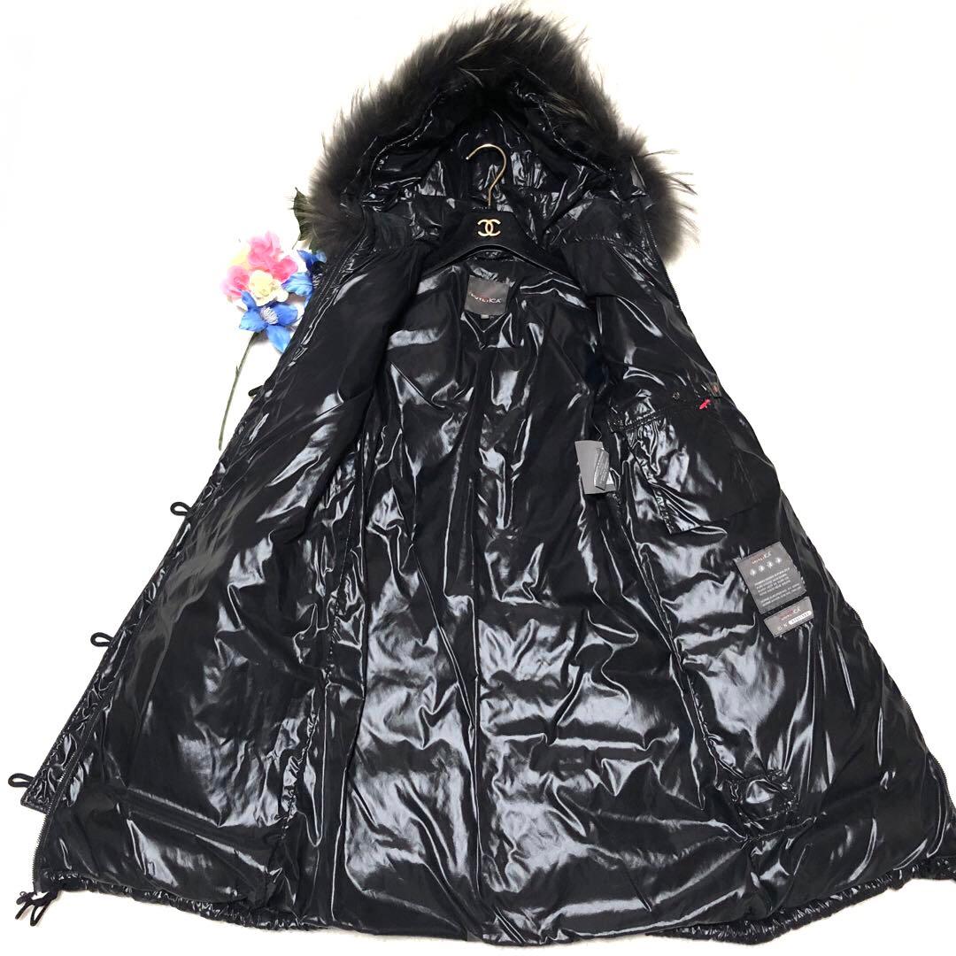 ジャスミン様　デュベティカ　ダウンコート　Corcira　ラクーンファー　黒