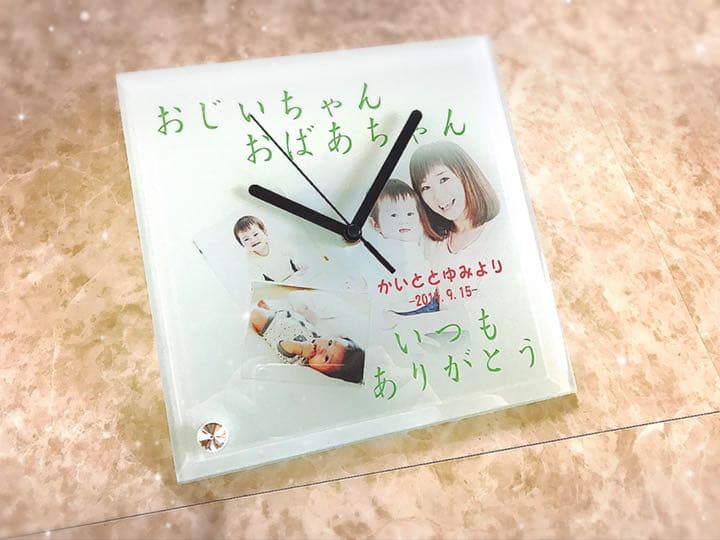 出産祝い.100日記念品にも＊名入れオーダーメイド時計