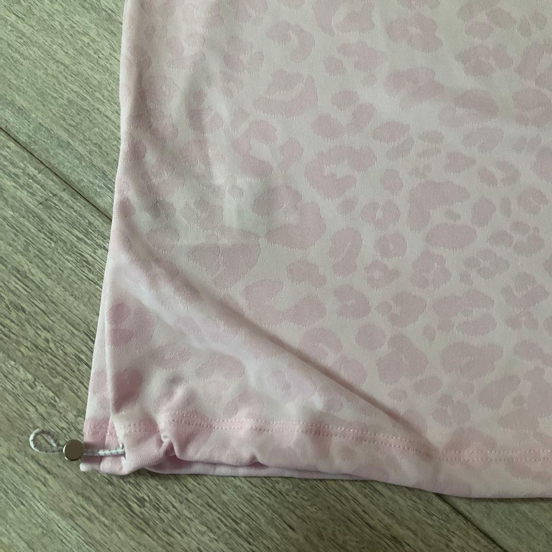 新品JUN&ROPE レオパード柄ジャガード 裾ドロストシャツL 2025