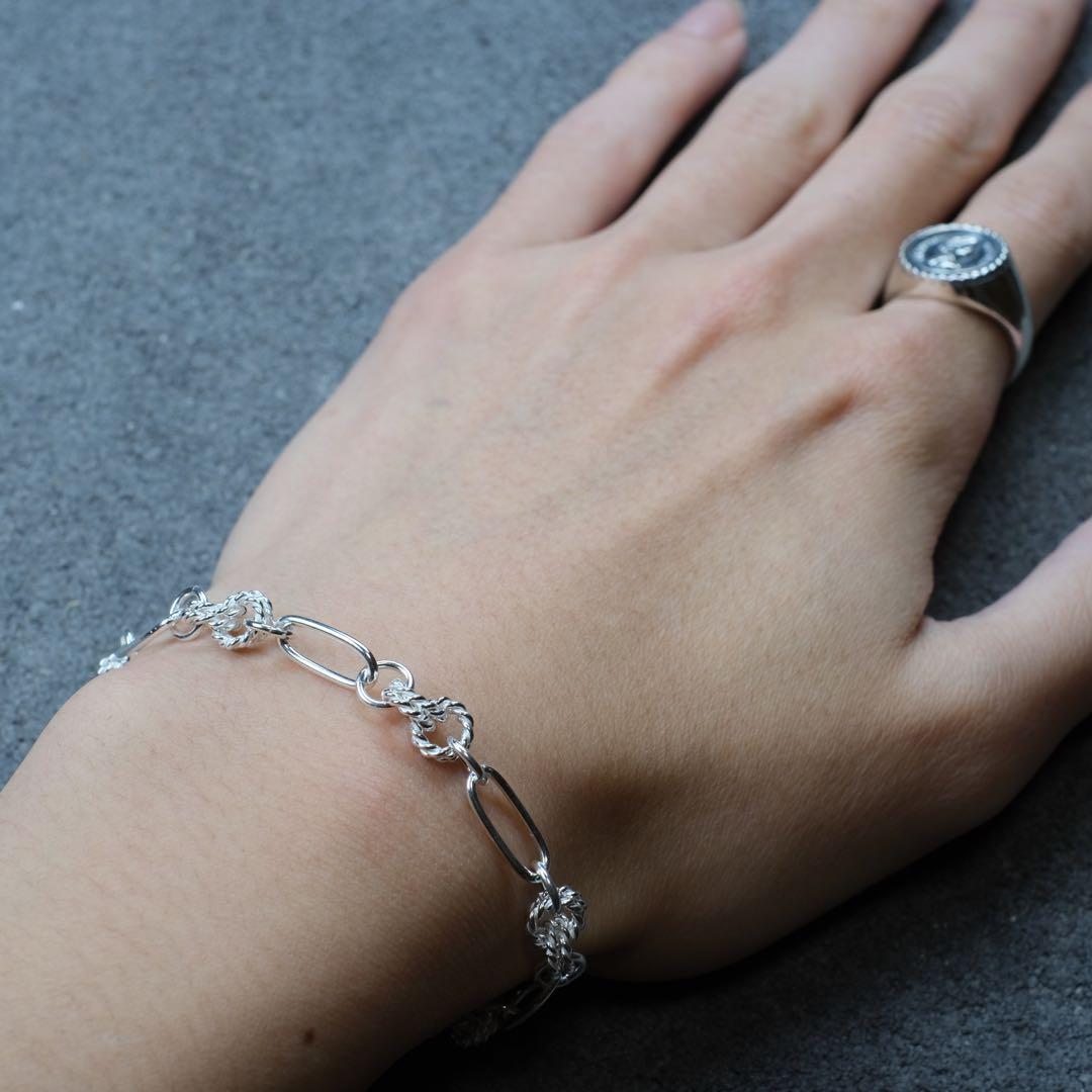 メキシコ タスコ製 シルバー925 フープデザインブレスレット/マンテル/軽研磨