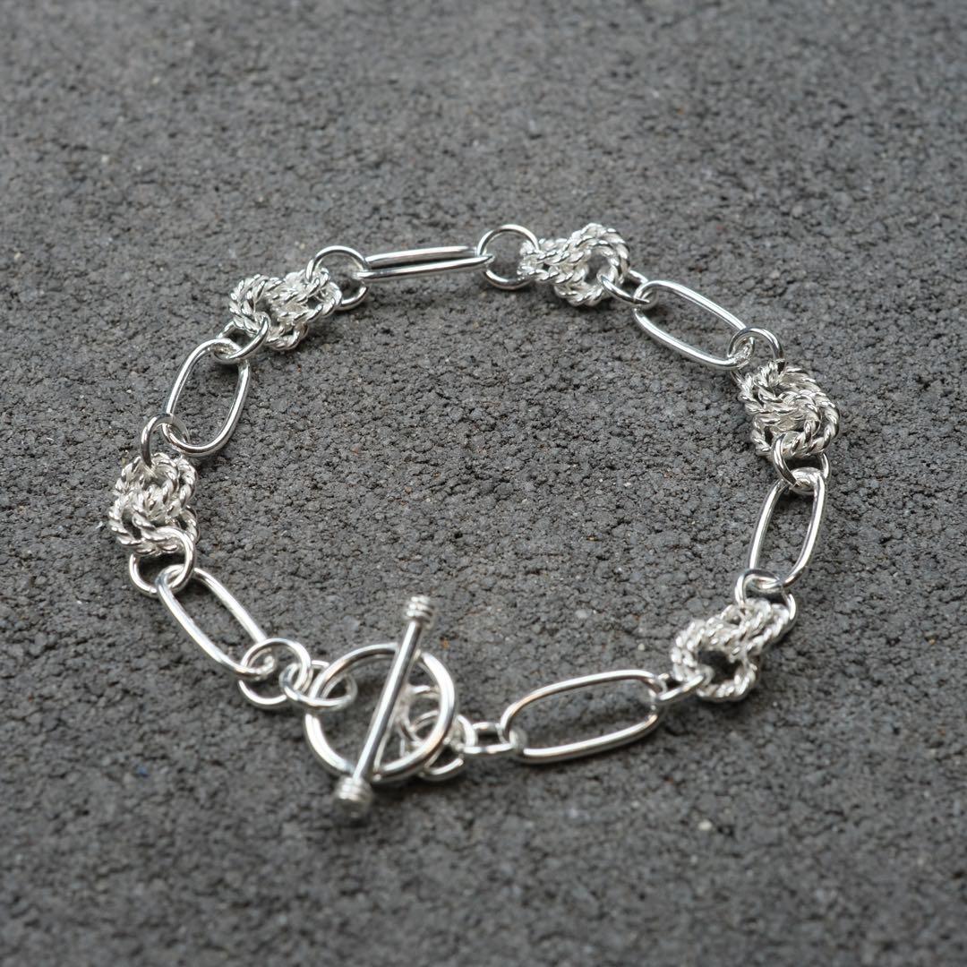 メキシコ タスコ製 シルバー925 フープデザインブレスレット/マンテル/軽研磨