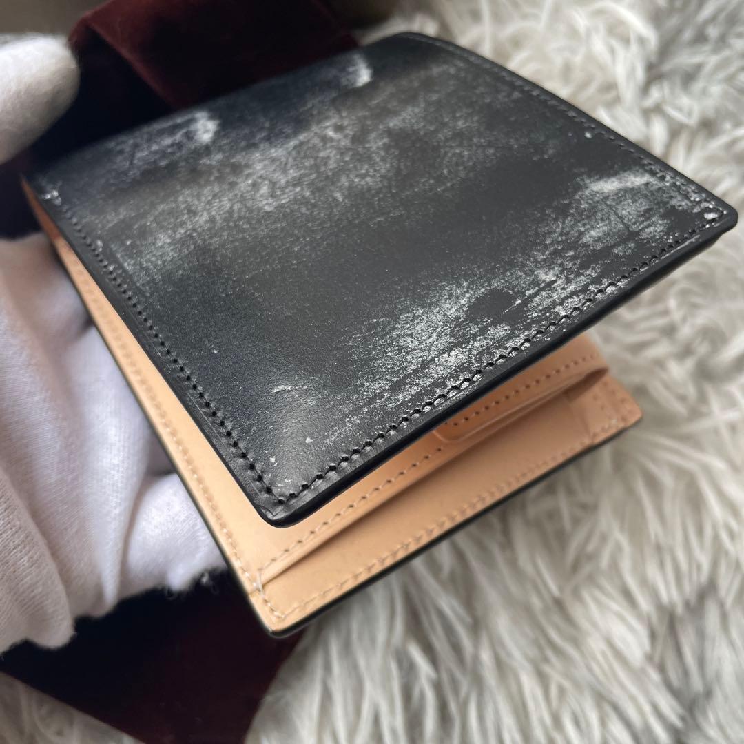 【未使用レベル】ココマイスター 二つ折り財布 ブライドル