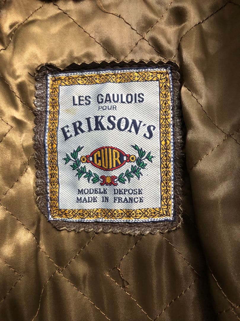 90s ERIKSON'S エリクソンズ レザージャケット フランス製