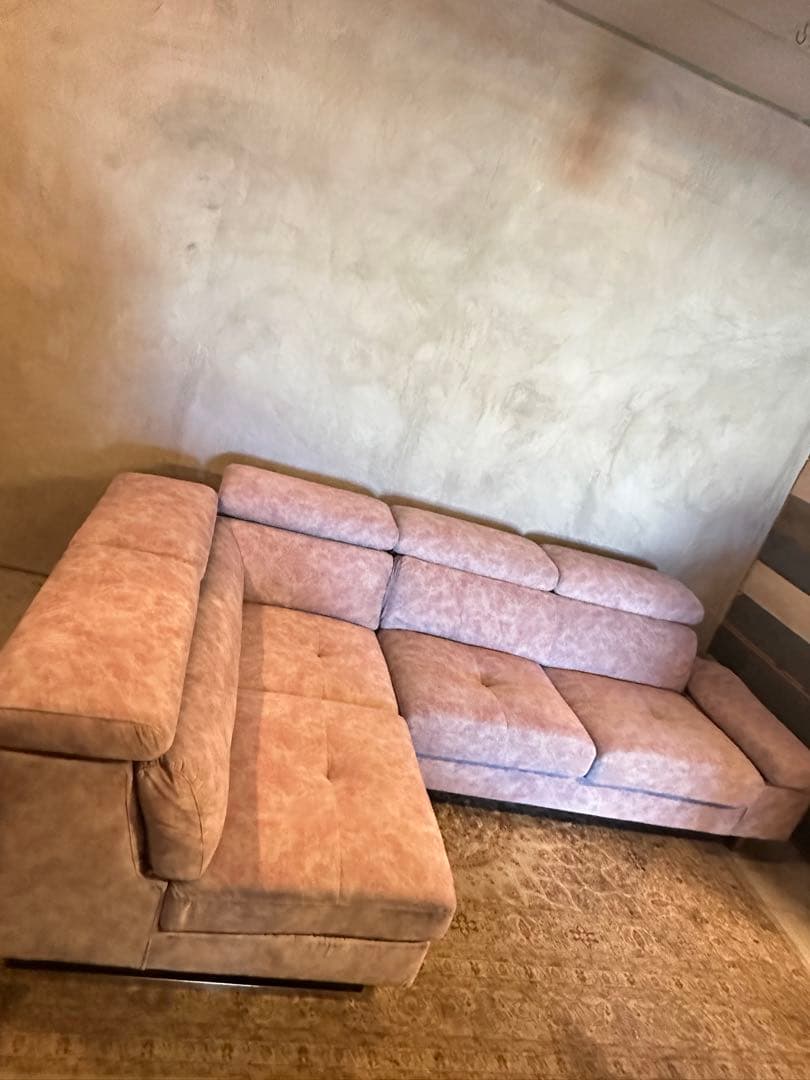 【東京都23区配送無料】定価20万円　ソファー　カウチ　椅子　L型　椅子　チェア