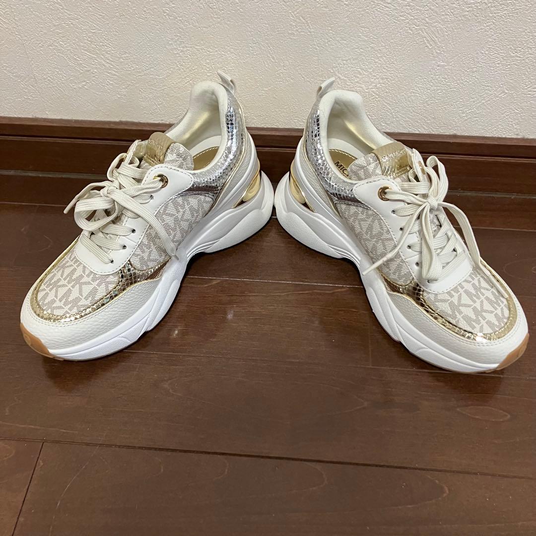 未使用【MICHAEL KORS】KATRINA メタリック リザード エンボス