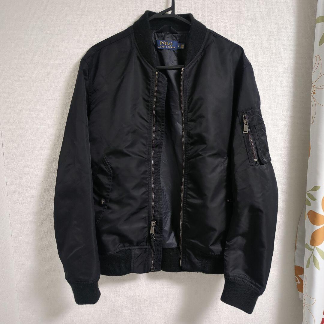 【美品】POLO RALPH LAUREN 　MA-1　現行　ブラック　L