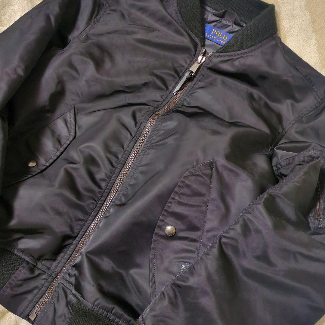 【美品】POLO RALPH LAUREN 　MA-1　現行　ブラック　L