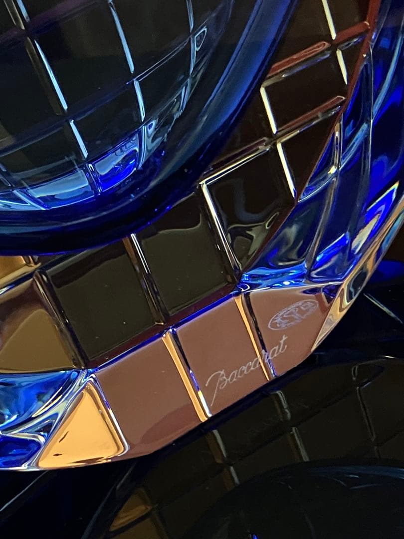 Baccarat 青色クリスタル neptune ビンテージ