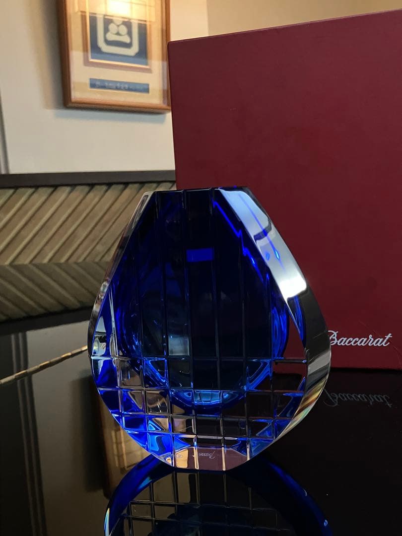 Baccarat 青色クリスタル neptune ビンテージ