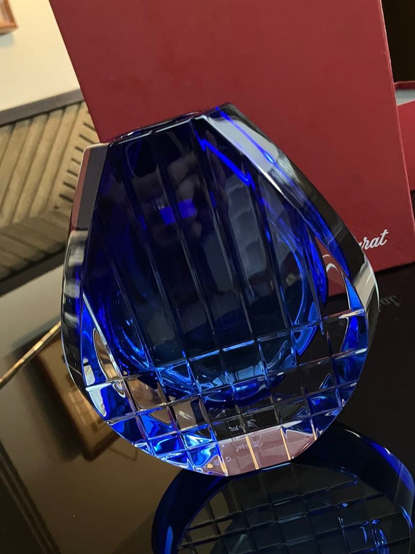 Baccarat 青色クリスタル neptune ビンテージ
