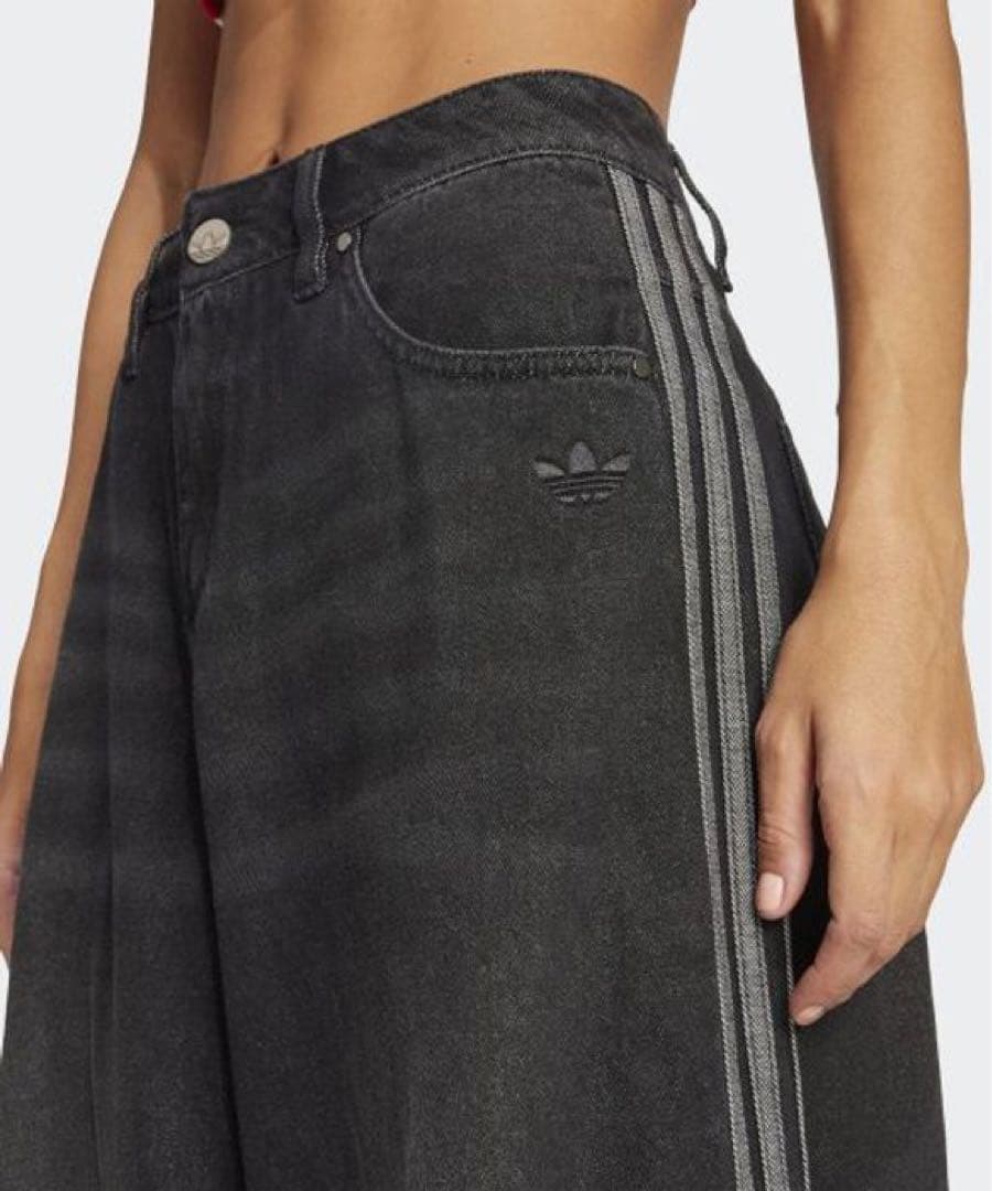 新品24】当日発送⭐️アディカラー デニム ADILENIUM パンツ　ブラック