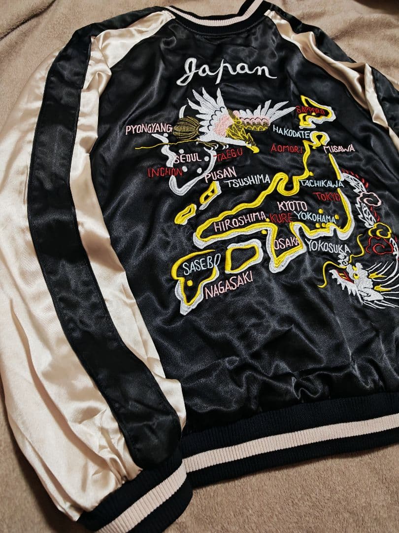 JAPANESQUE 美品 ２面用 虎ワシ 日本限定 スカジャン vintage