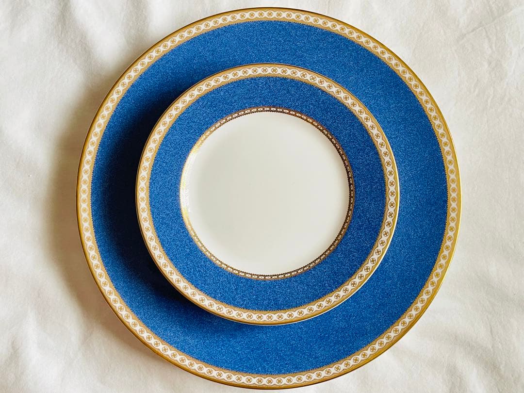 ウェッジウッド ユーランダーパウダーブルー　デザートプレート５枚