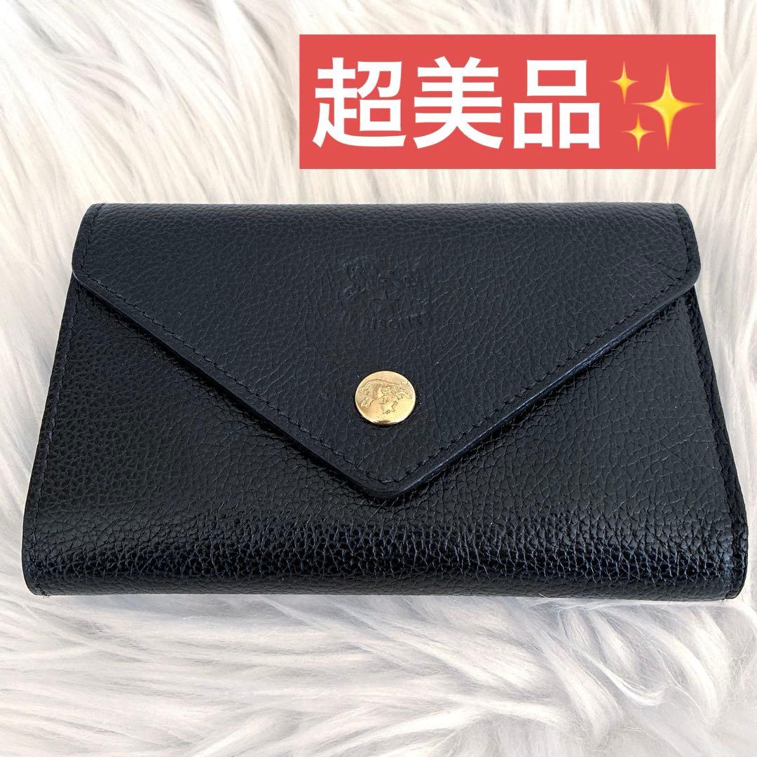 未使用級 IL BISONTE ミディアムウォレット 本革 財布 レザー