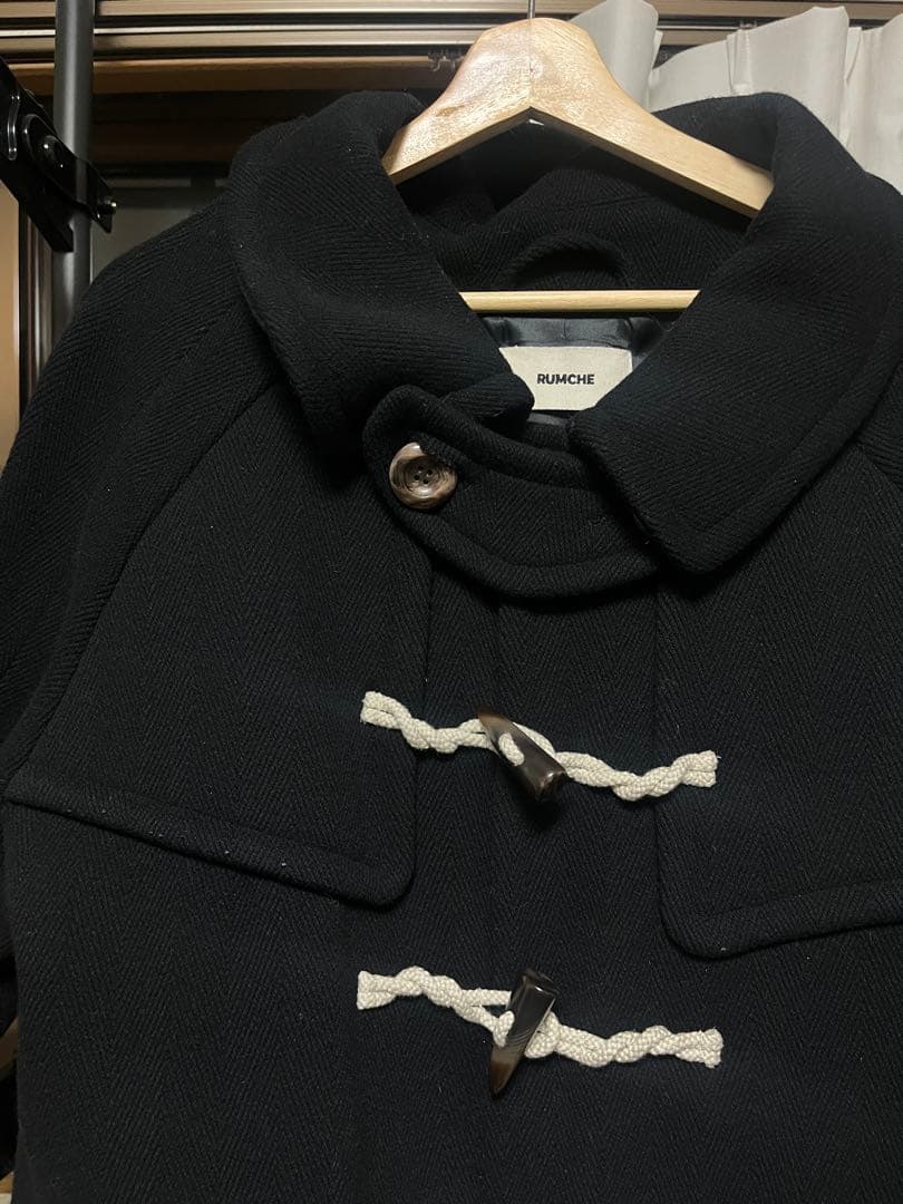 Rumche ダッフルコート　ブラック　ラムシェ
