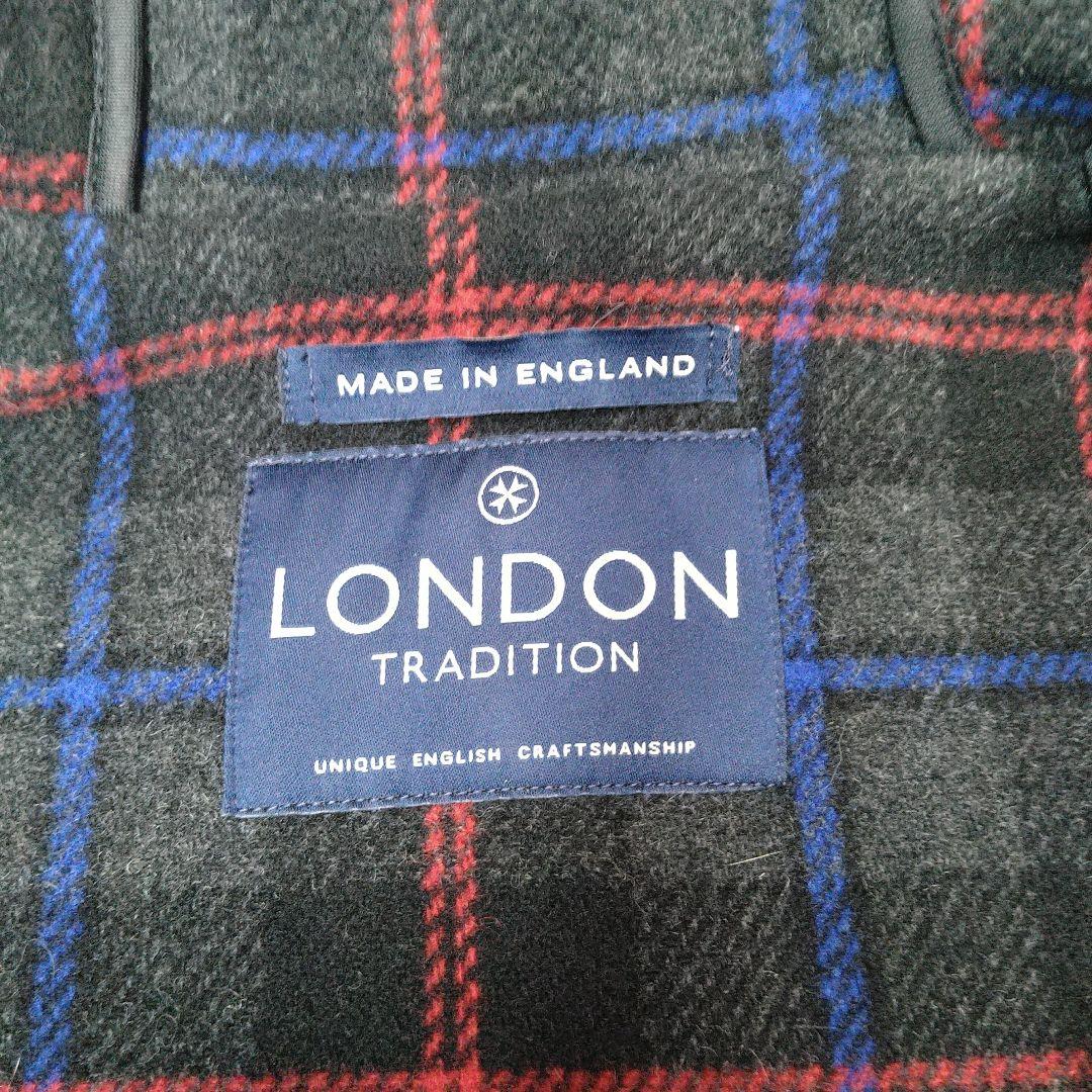 美品【ロンドントラディション】Ｌサイズ ダッフルコート イギリス製 黒