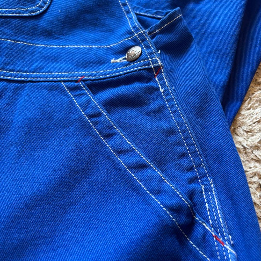 BIG MAC × BEAMS BOY 別注 オーバーダイオーバーオール ブルー