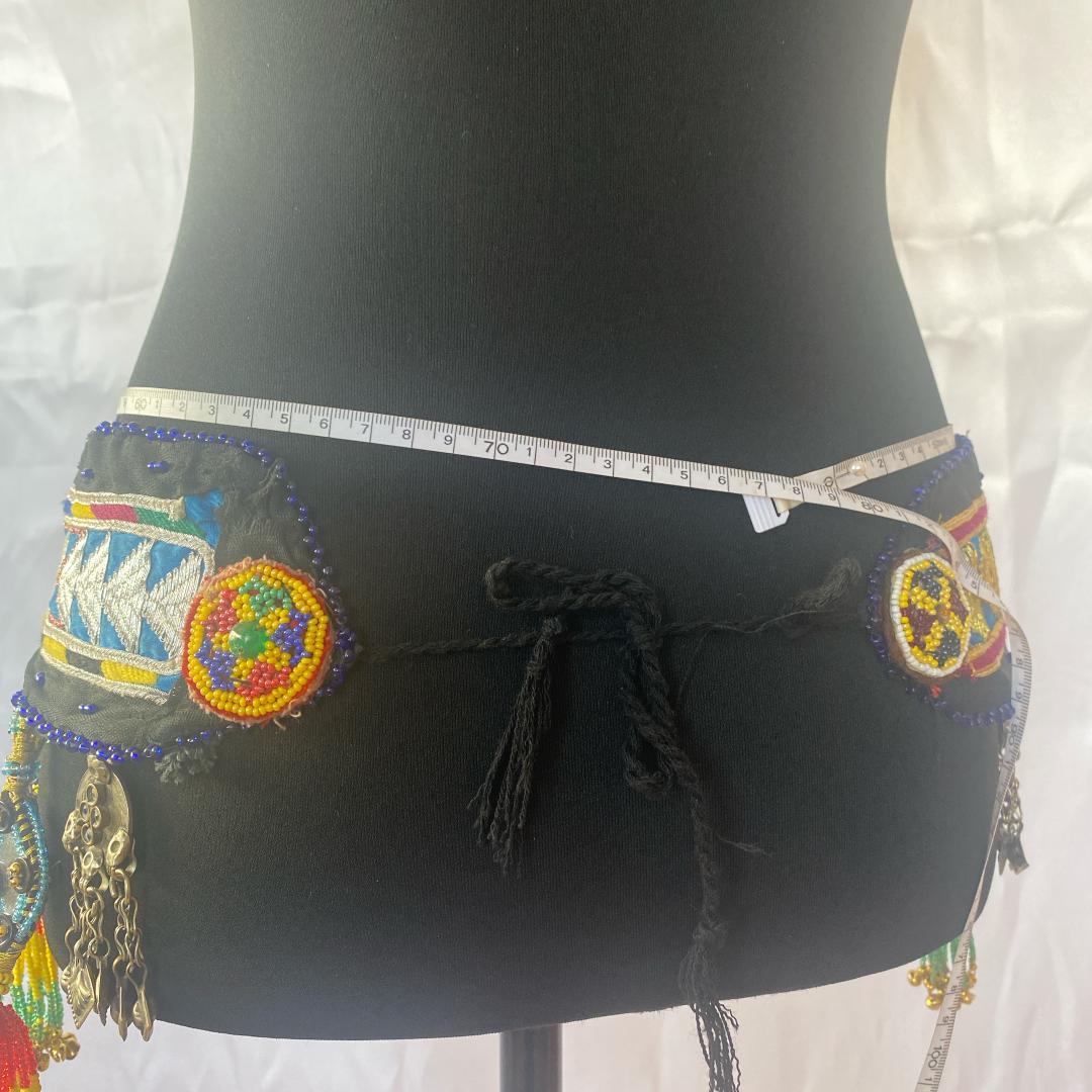 【一点もの】FCBDスタイル アフガンベルト 　ミラーワーク　クチ族