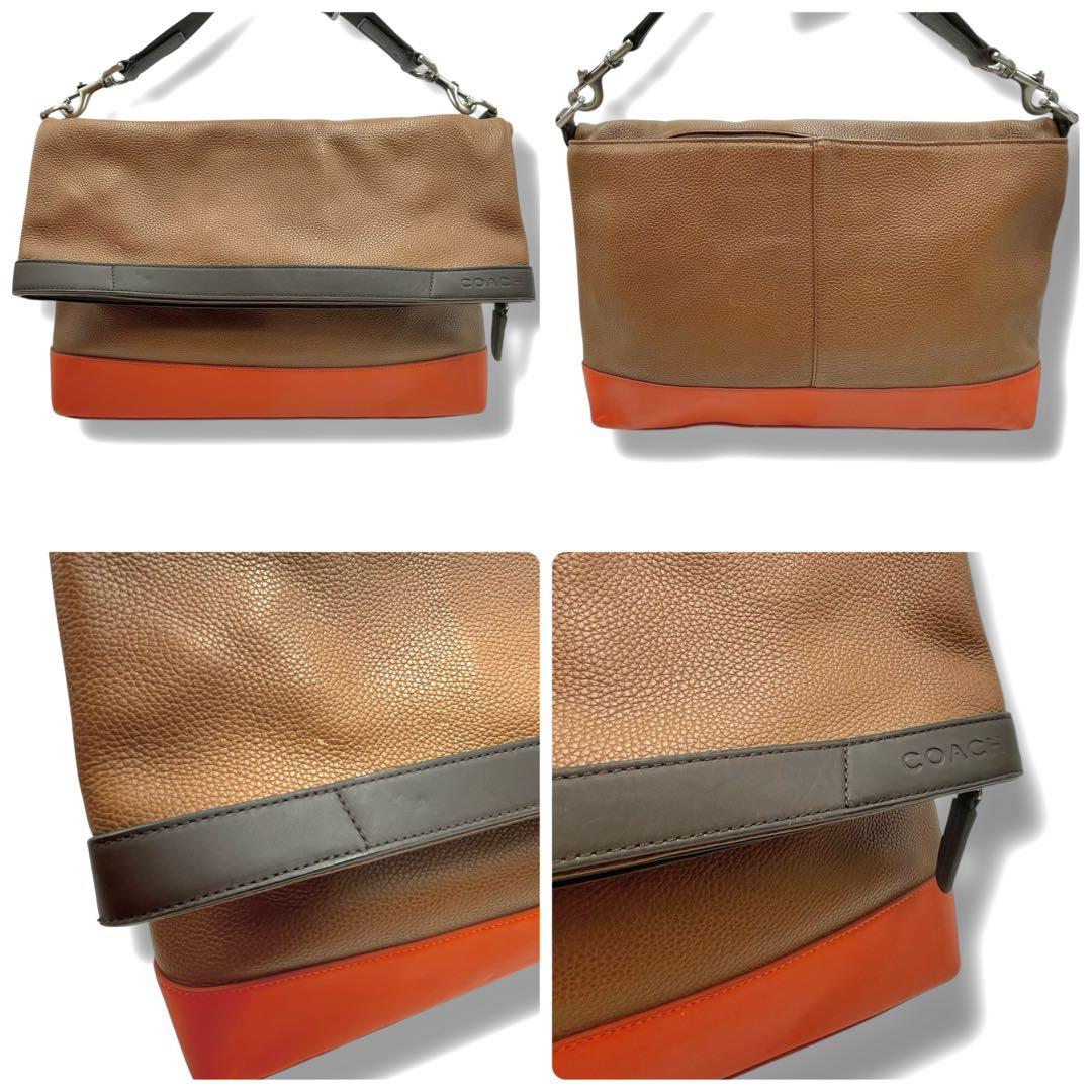 美品 COACH コーチ ショルダーバッグ メッセンジャー カムデン A4可