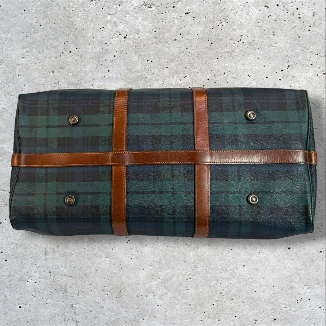 ポロラルフローレン 2way ボストンバッグ ショルダー チェック柄 PVC