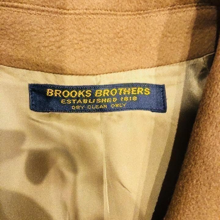 【大人気】ブルックスブラザーズ カラーコート 11AR　カシミヤ混 ブラウン