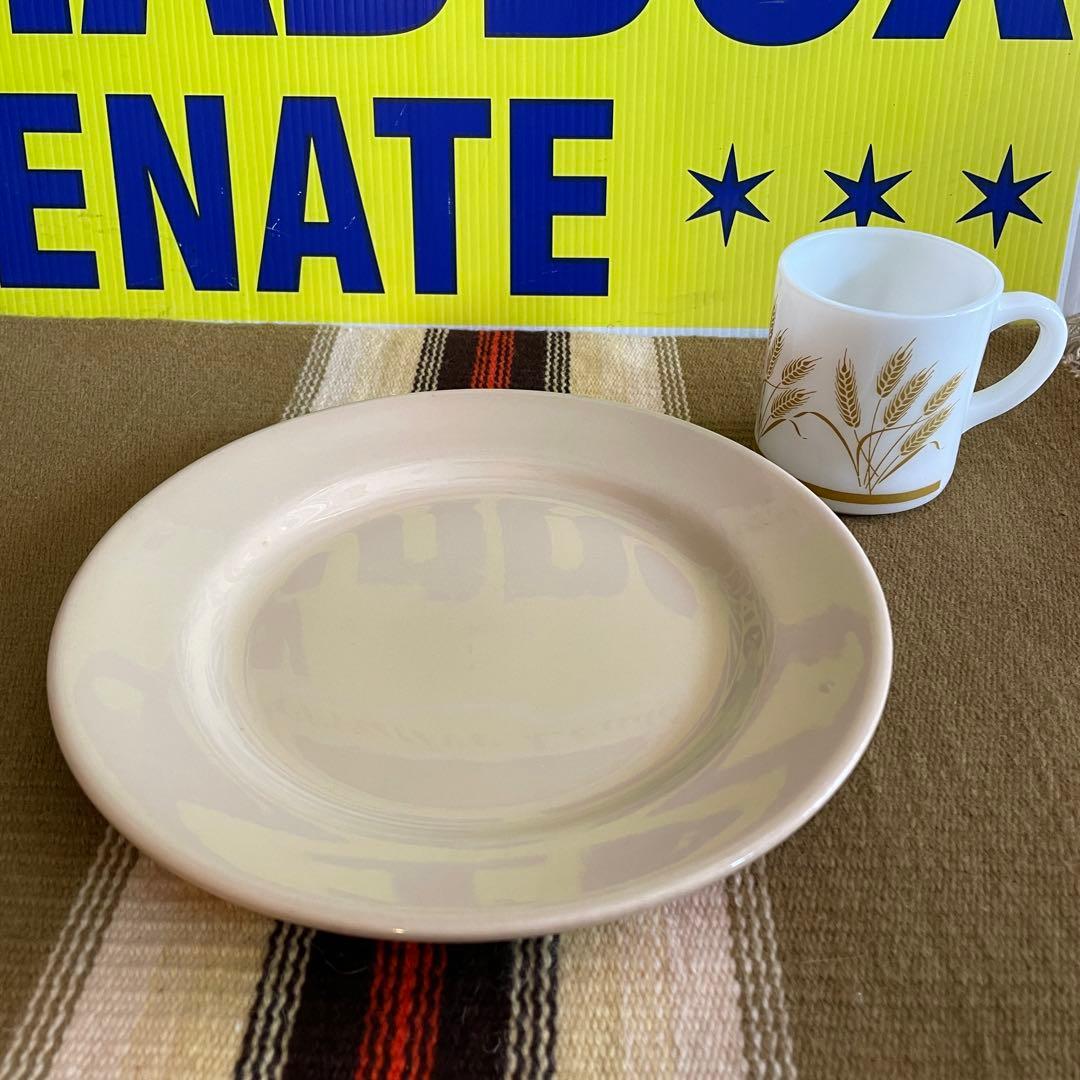 貴重！40s〜50s大皿プレート磁器レストランウェア　ダイナーUSAヴィンテージ