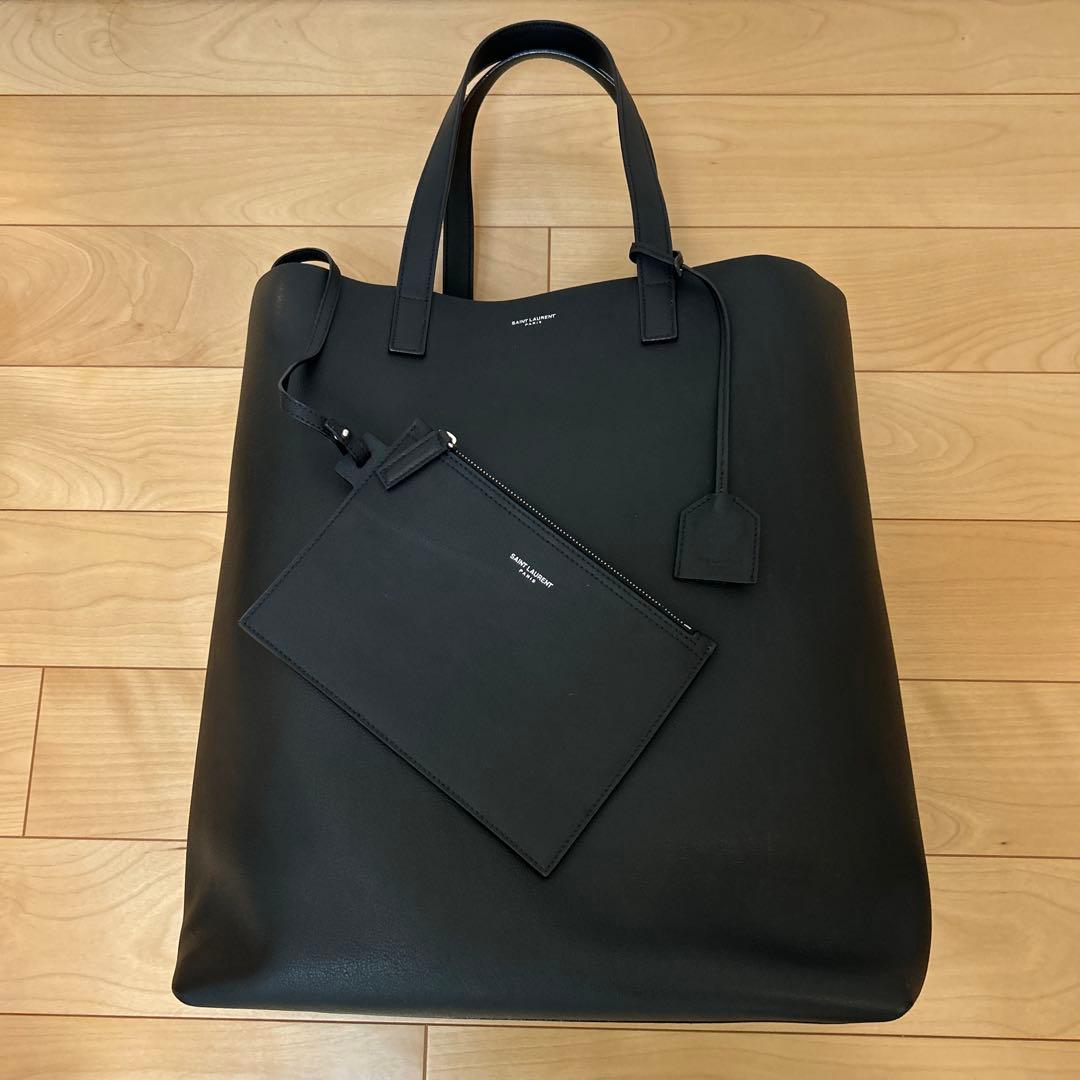 SAINT LAURENT レザートートバッグ　ブラック