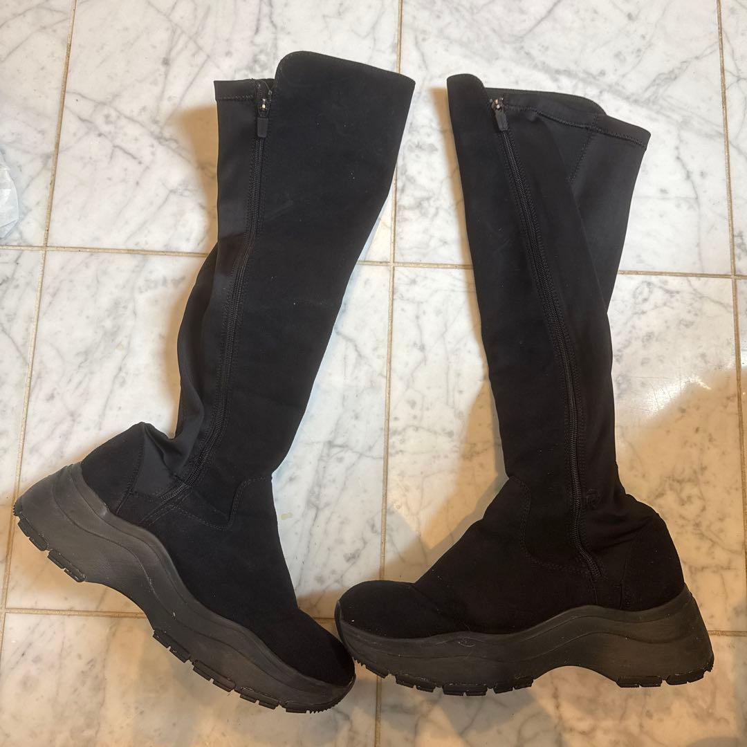 Mamanami さん専用ブラックロングブーツ ゴルフブーツ　防寒　脚長