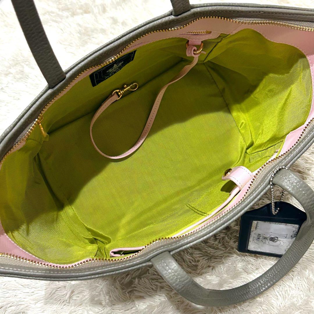 売切価格❗ADMJ ペイズリー バンダナ柄 トートバッグ 灰 /白 未使用に近い