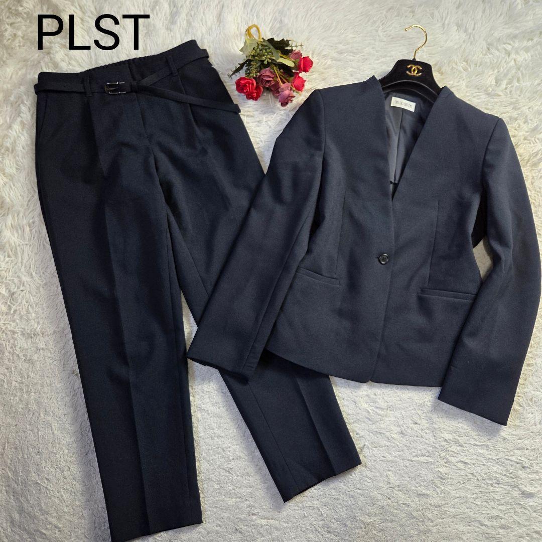 美品 PLST オックスカラーレス セットアップ サイズL ダークネイビー