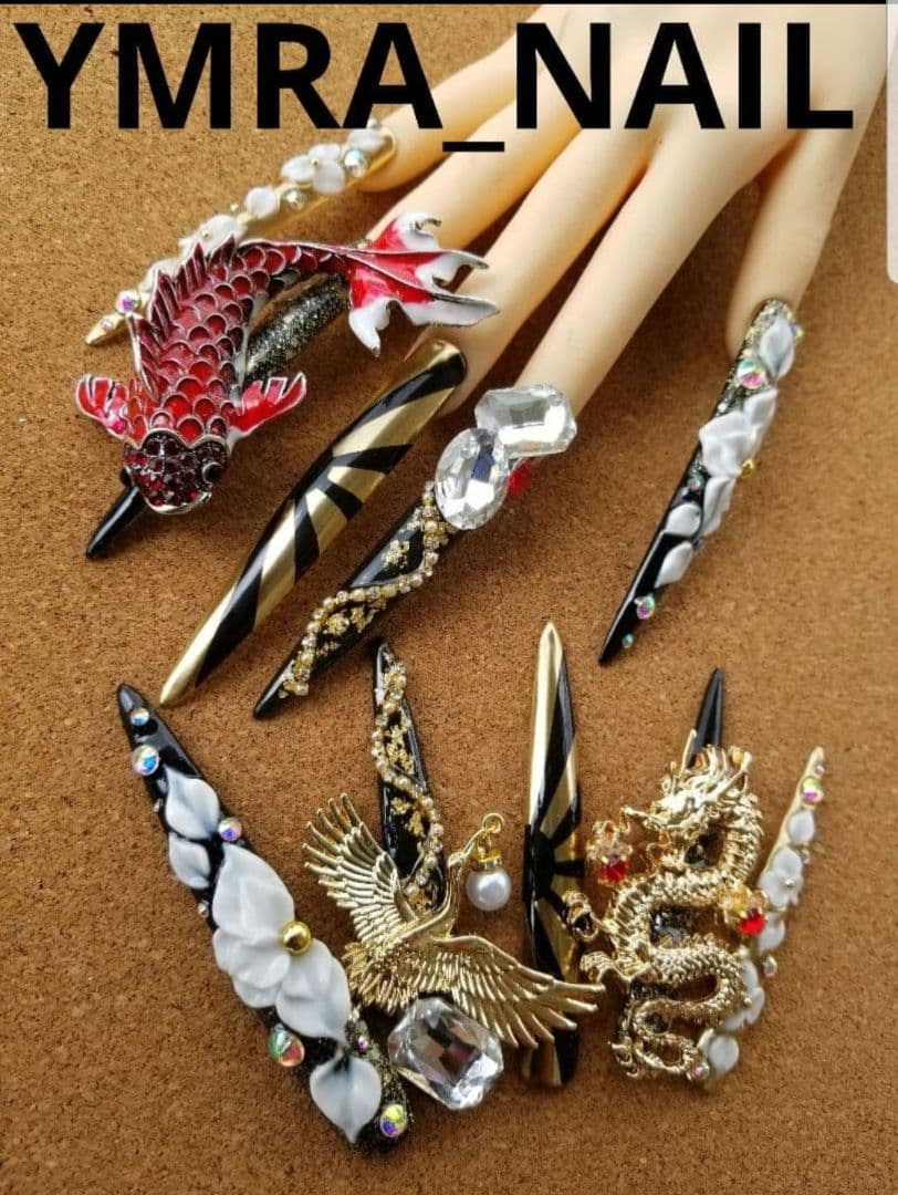 超鬼ロングネイル　ギャルネイルチップ　オーダー　serina様