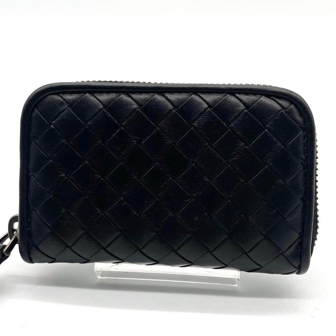 【極美品】ボッテガヴェネタ ケース イントレチャート レザー ブラック