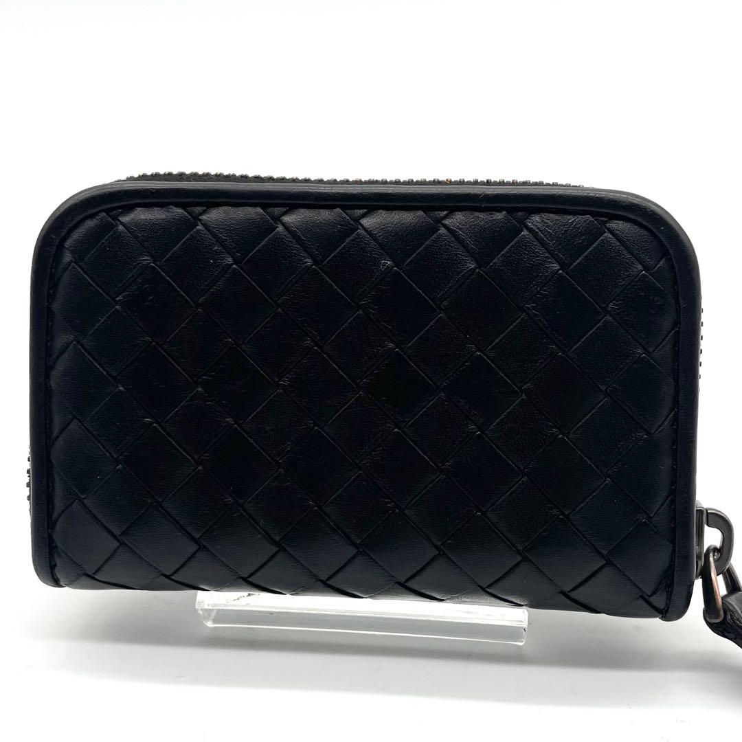 【極美品】ボッテガヴェネタ ケース イントレチャート レザー ブラック