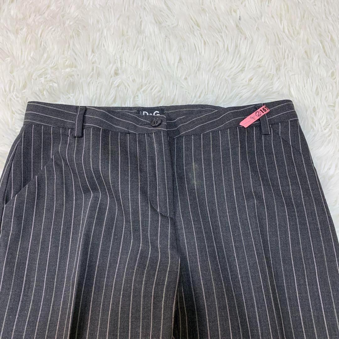 D&G ディーアンドジー ウール混 ピンストライプ セットアップ 正規品認証