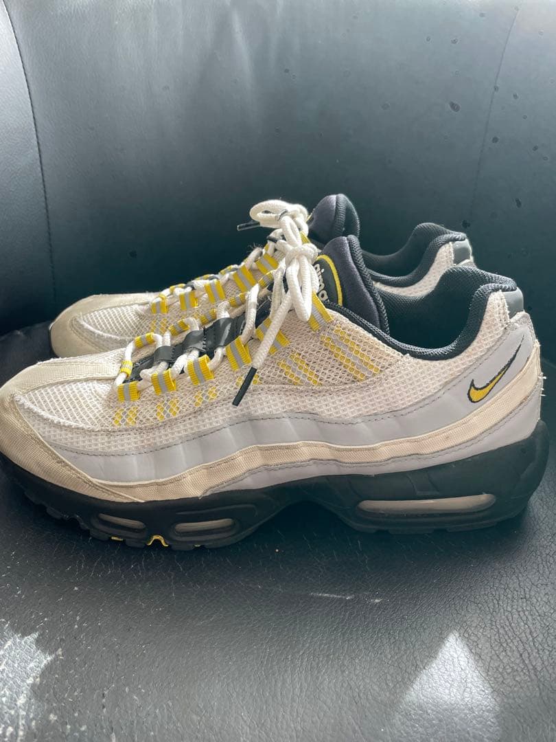 NIKE エアマックス95 ESSENTIAL 27.5cm ホワイト/イエロー