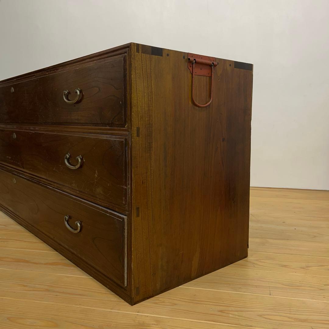 ローボード　収納棚　M087　古道具　古家具　和家具　ビンテージ　アンティーク