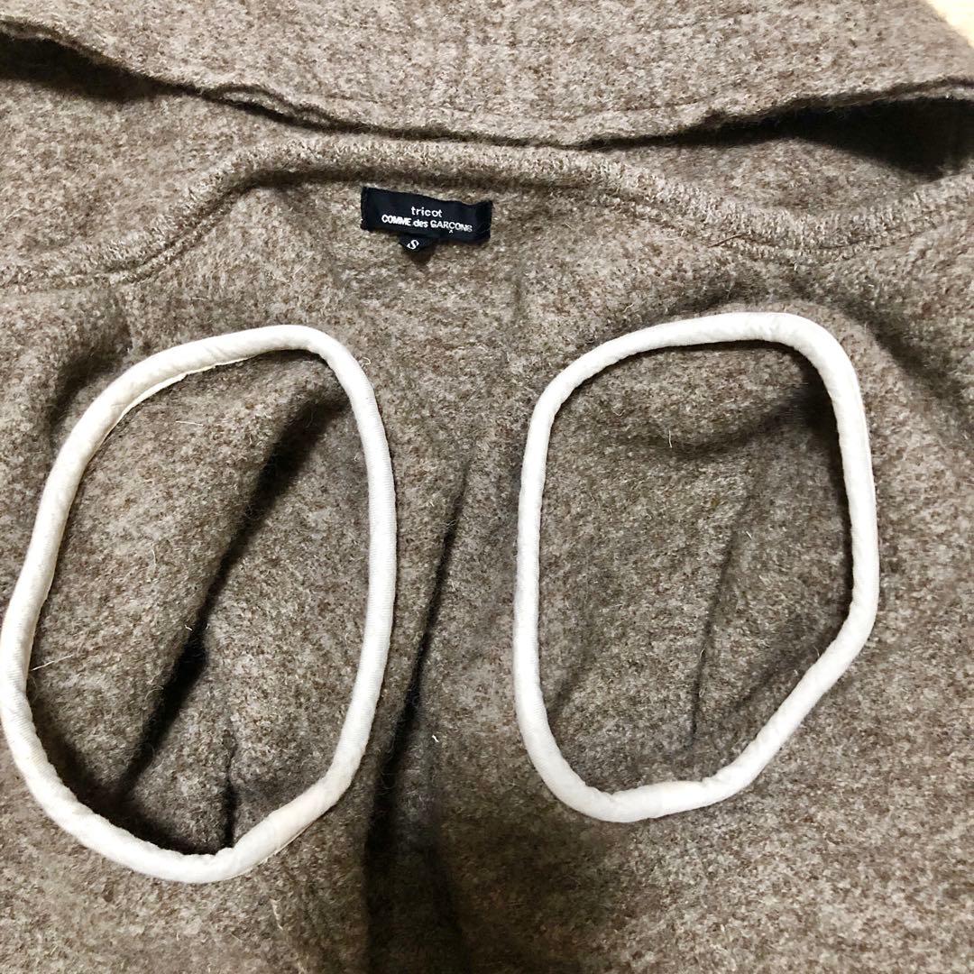 tricot COMMEdesGARCONS ダッフルコート　縮絨ウール　モカ