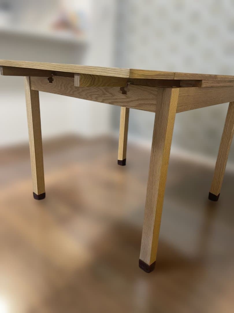 無印良品, エクステンションダイニングテーブル, 80x80cm, オーク材