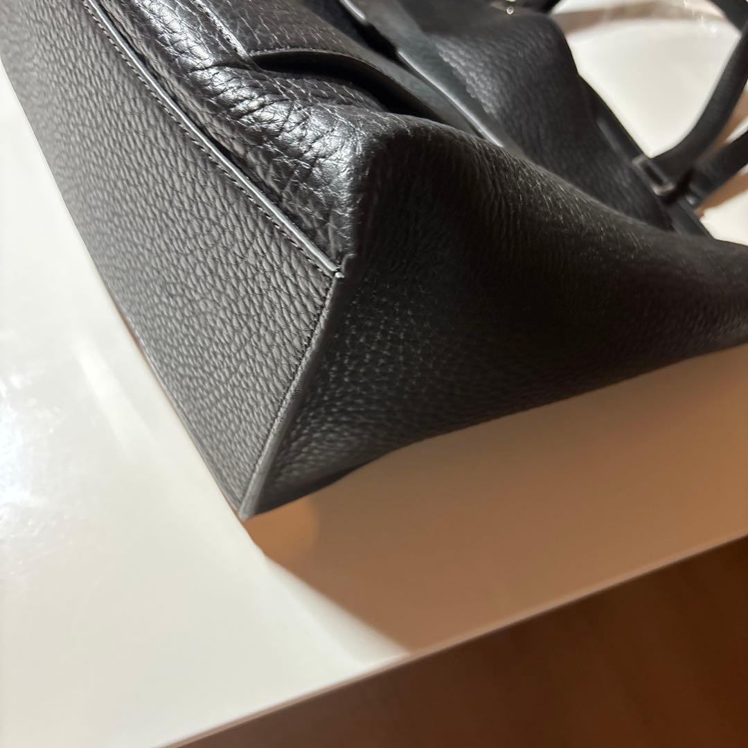 FURLA（フルラ）レザートートバッグ / 黒 / シボ革 / A4収納可