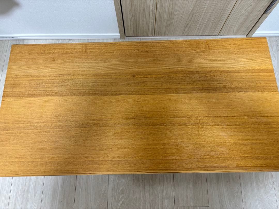 MUJI 無印良品 タモ材 木製ローテーブル 廃盤