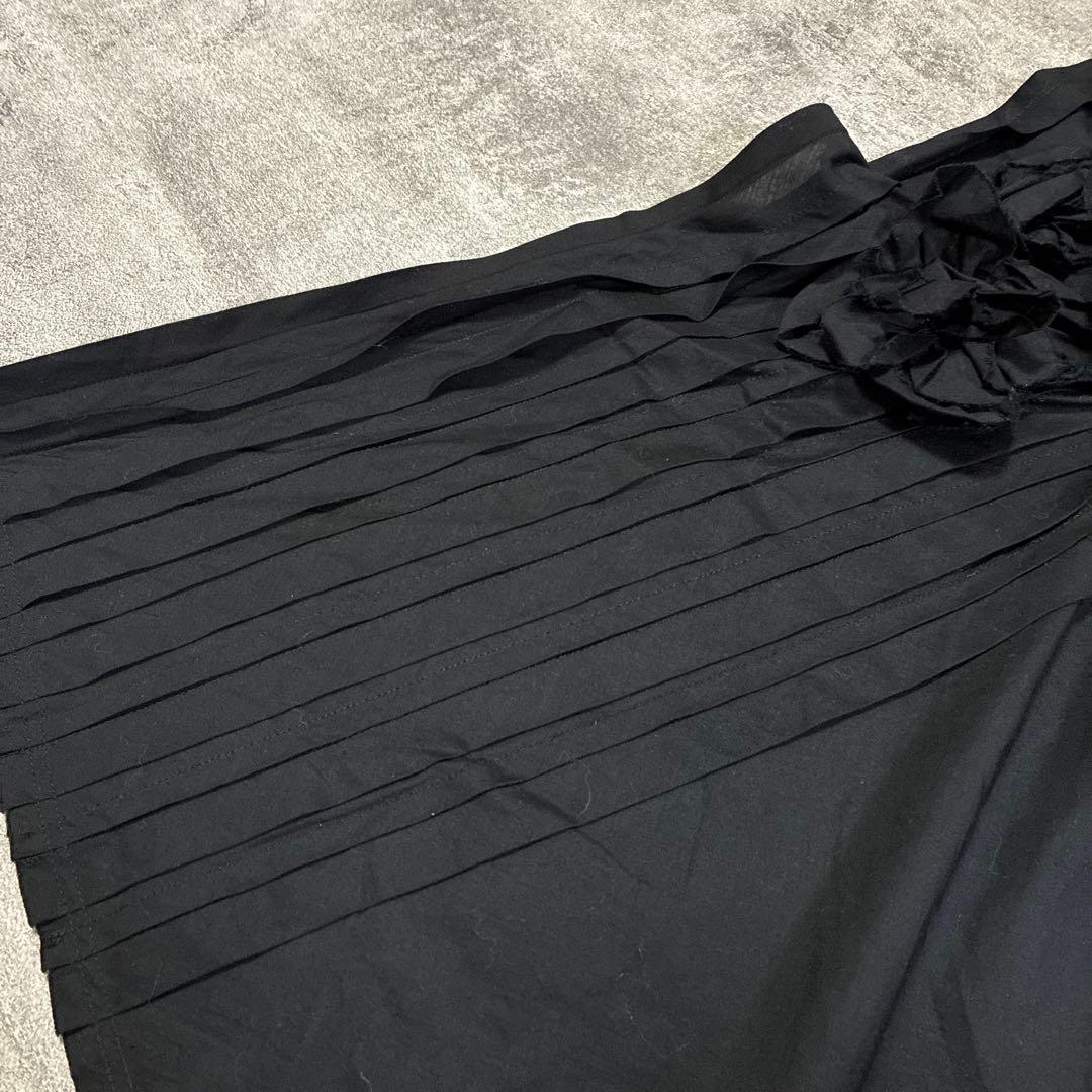 tricot COMME des GARÇONS 立体モチーフ花　巻きスカート