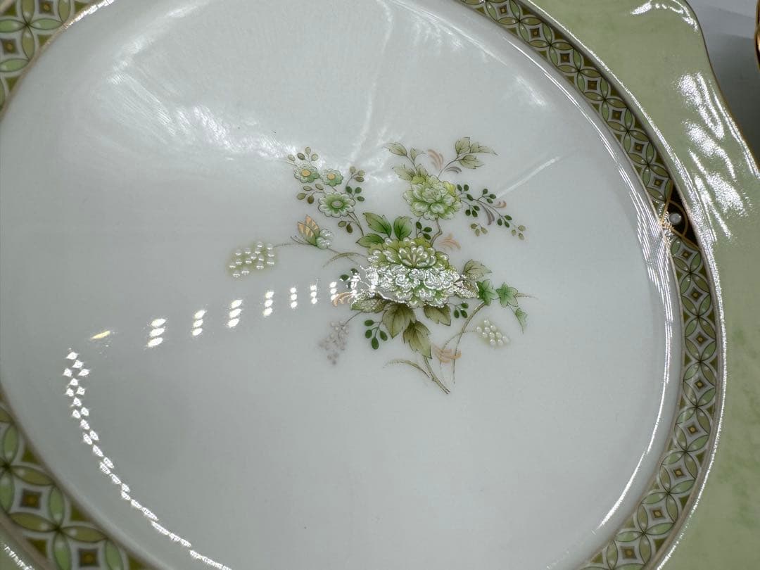 ノリタケNoritakeオリエンタルトレイル スクエアプレート5枚セット未使用品