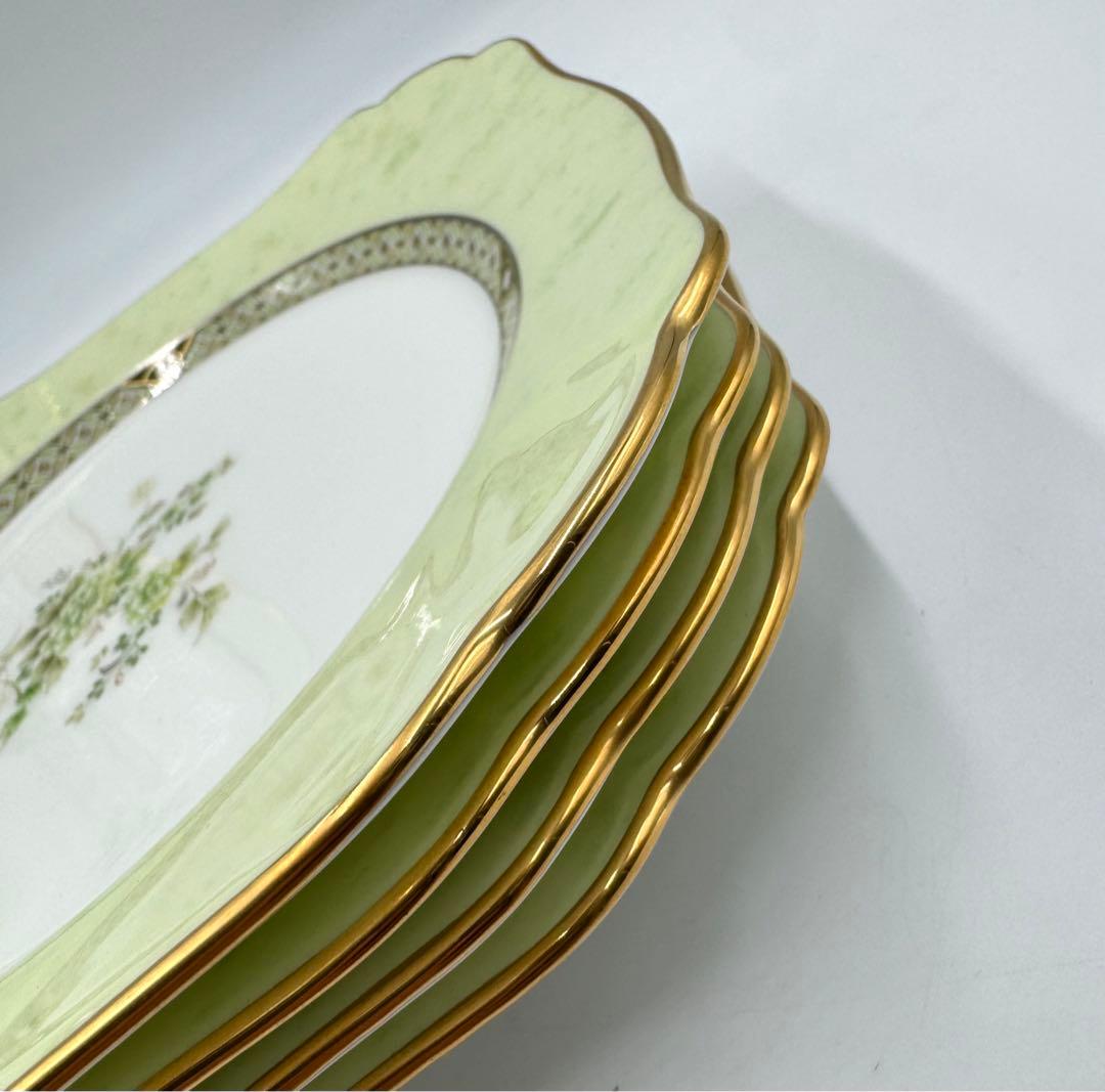 ノリタケNoritakeオリエンタルトレイル スクエアプレート5枚セット未使用品