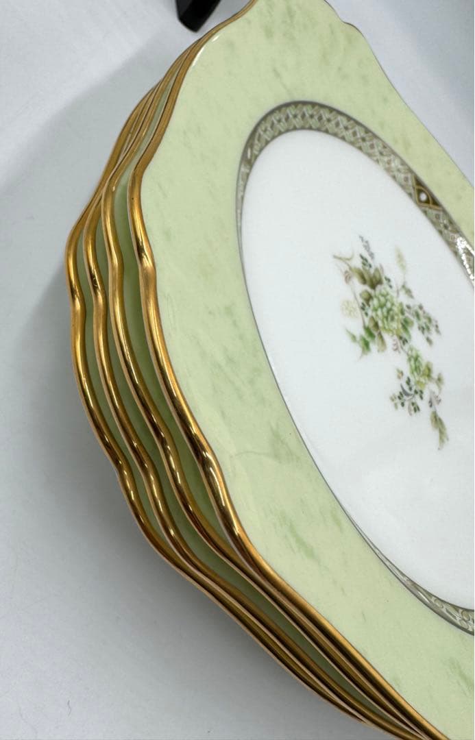 ノリタケNoritakeオリエンタルトレイル スクエアプレート5枚セット未使用品