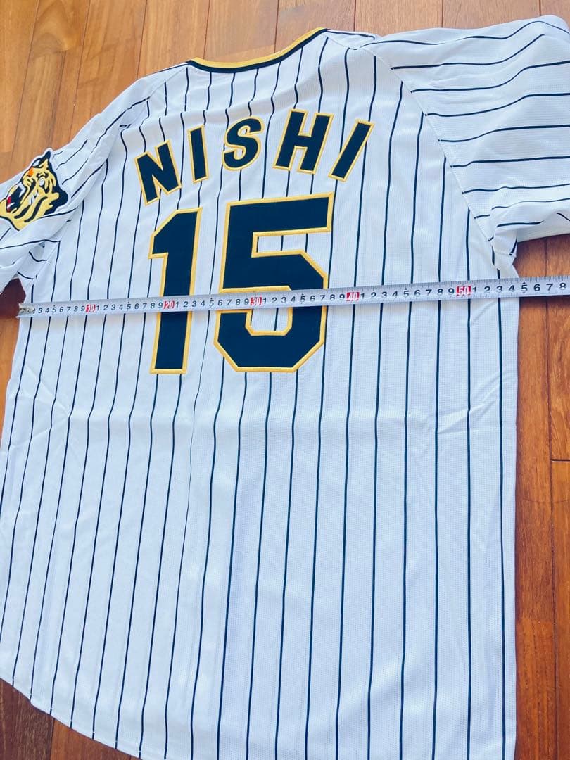 新品　未使用　阪神タイガース ユニフォーム 西純矢 15 Mサイズ　刺繍　ミズノ