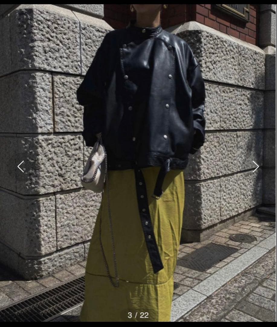 ジャケット・アウター RETRO SYNTHETIC LEATHER JACKET