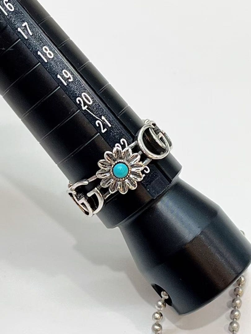 グッチ GUCCI ダブルG マザーオブパール リング 指輪 中古